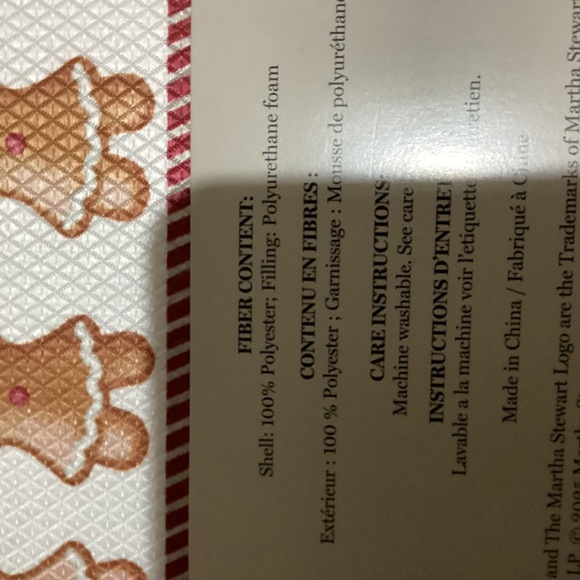 New Martha Stewart Reversible Dish Drying Mats - gingerbread and candy canes-2 p - Picture 7 of 7